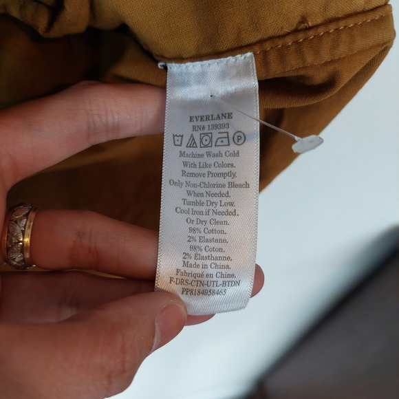 Everlane The Modern Utility Shirt Dress Size 10 - Picture 7 of 10